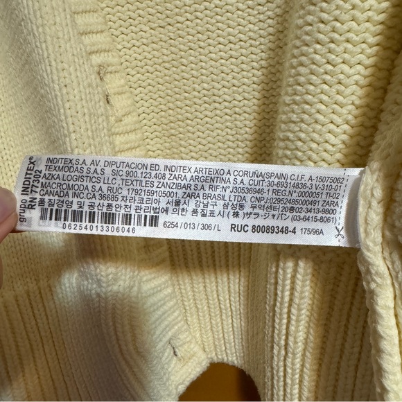 ZARA JEWEL BUTTON KNIT CROP TOP CARDIGAN - Picture 4 of 5